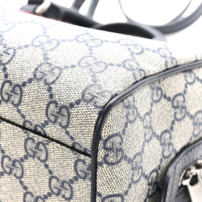 Gucci GG Supreme Monogram Web Small Ophidia Top Handle Bag Beige Blue 12 of 12