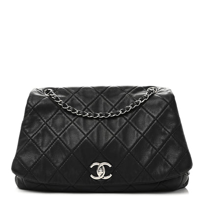 Chanel Calfskin Quilted CC Curvy Flap Black 1 of 11