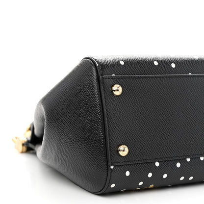 Dolce & Gabbana Dauphine Medium Miss Sicily St. Dauphine Stampata Satchel Black 8 of 11