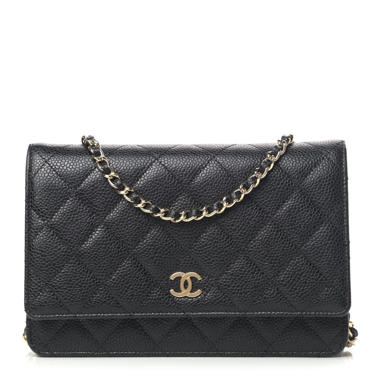 Chanel Caviar Quilted Wallet On Chain WOC Black 1 of 4