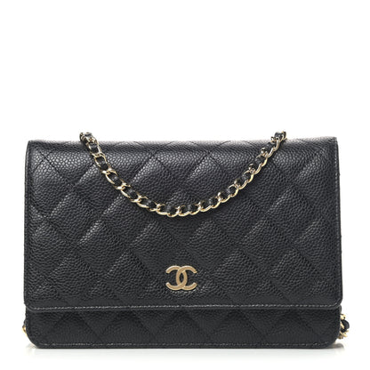 Chanel Caviar Quilted Wallet On Chain WOC Black 1 of 4