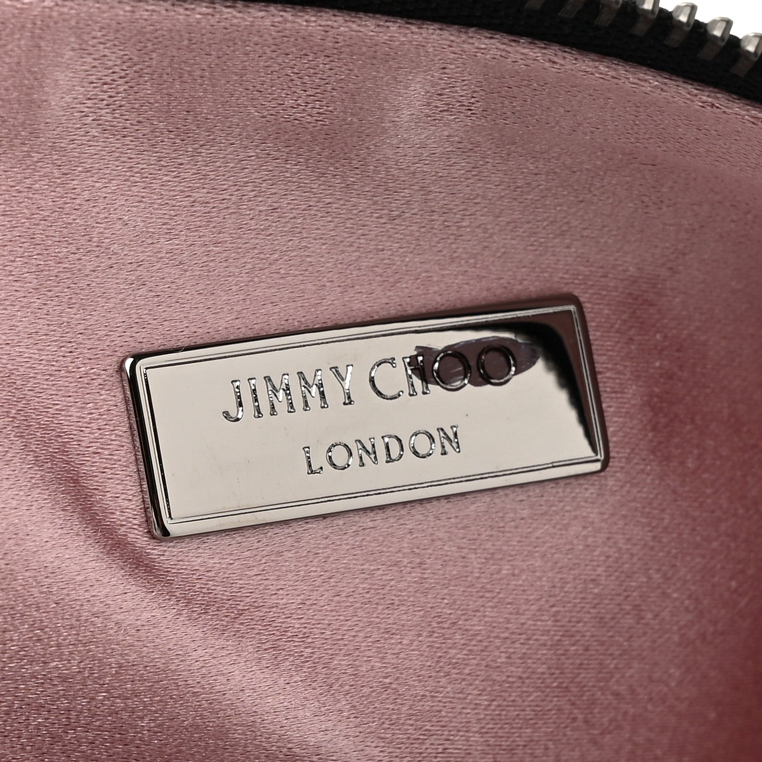 Jimmy Choo Suede Crystal Chain Top Handle Bag Silver Black 6 of 9