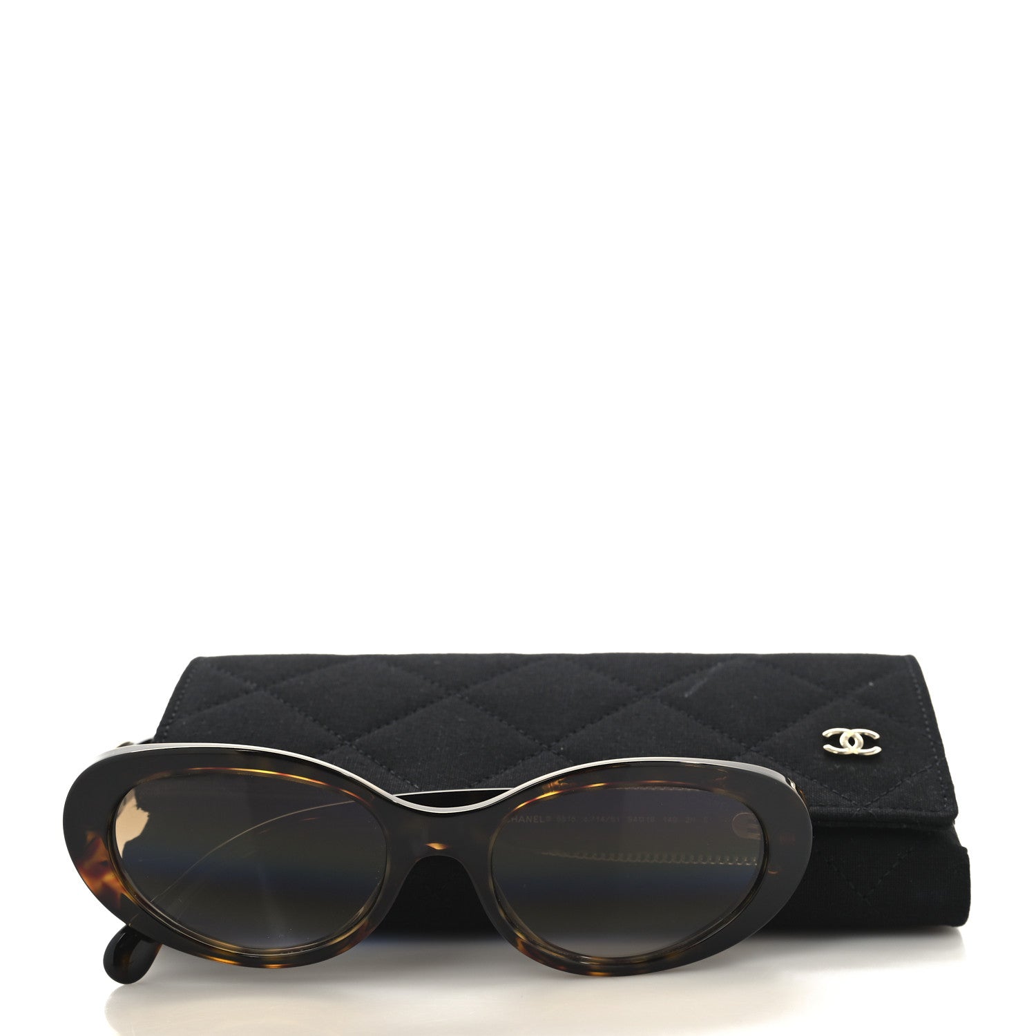 Chanel Acetate Oval Sunglasses 5515 Tortoise 7 of 7