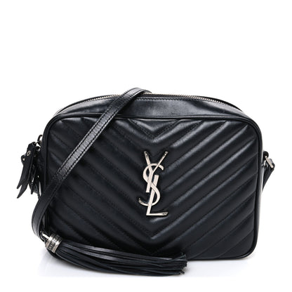 Saint Laurent Calfskin Matelasse Monogram Lou Camera Bag Black 1 of 11