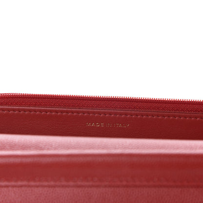 Chanel Caviar Quilted Wallet On Chain WOC Red 9 of 11