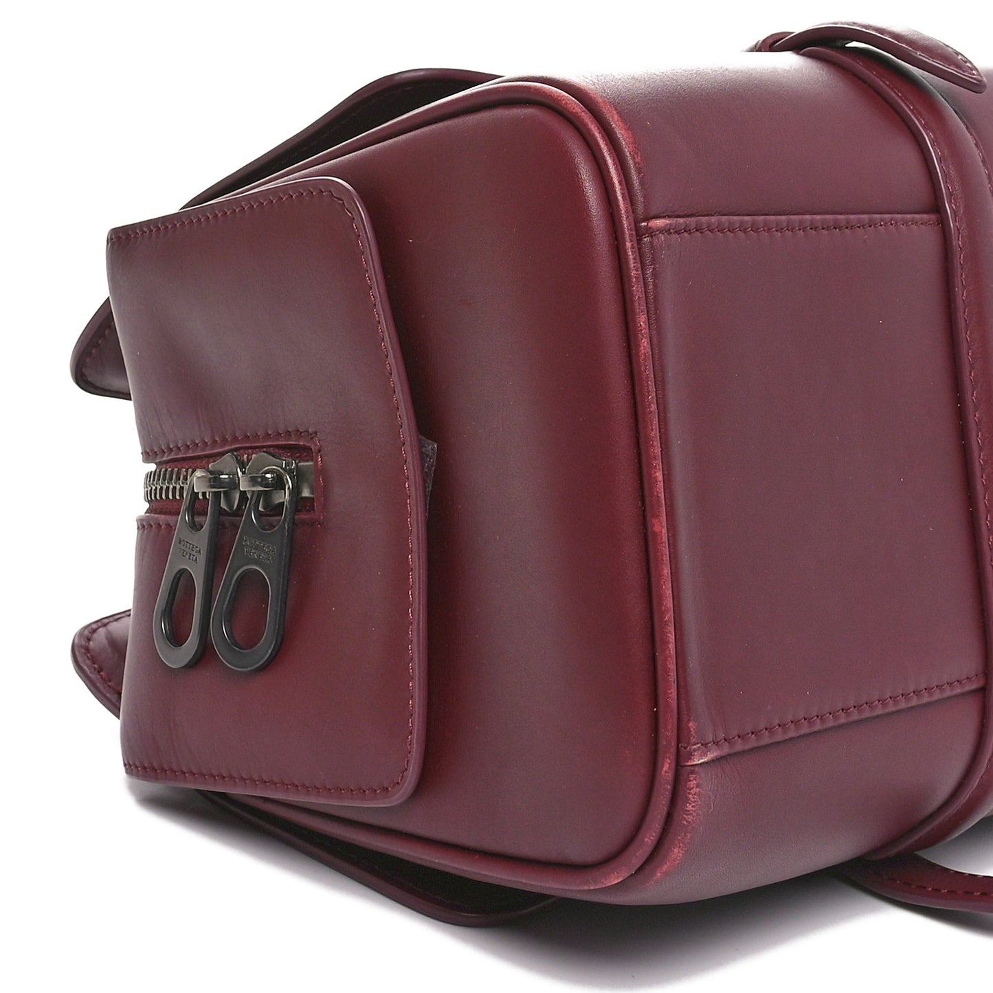 Nappa Intrecciato Medium Monaco Satchel Ebano
