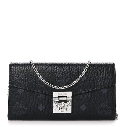 MCM Visetos Large Patricia Wallet On Chain Black 1 of 9