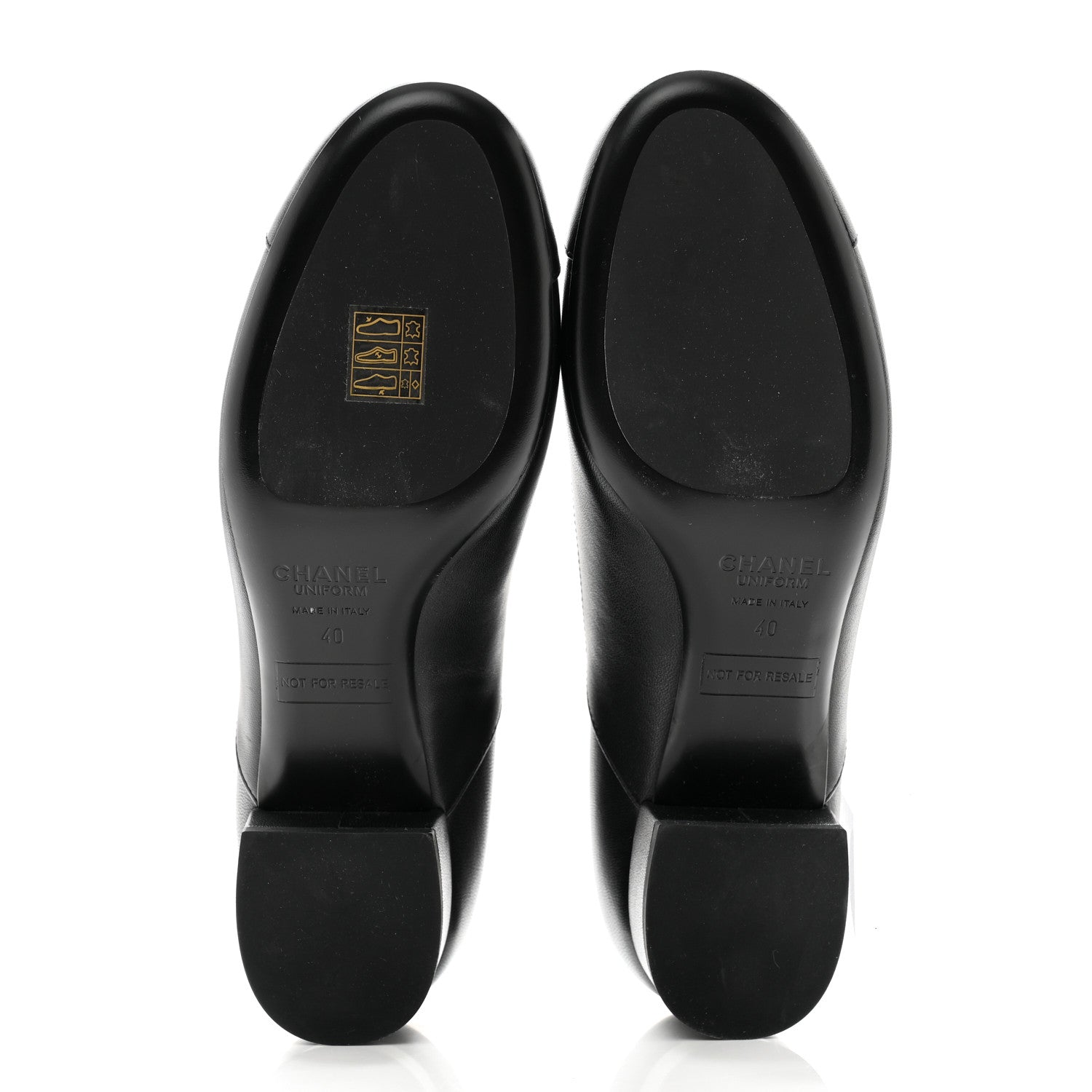 Chanel Smooth Lambskin Loafers 40 Black 5 of 11
