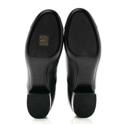Chanel Smooth Lambskin Loafers 40 Black 5 of 11