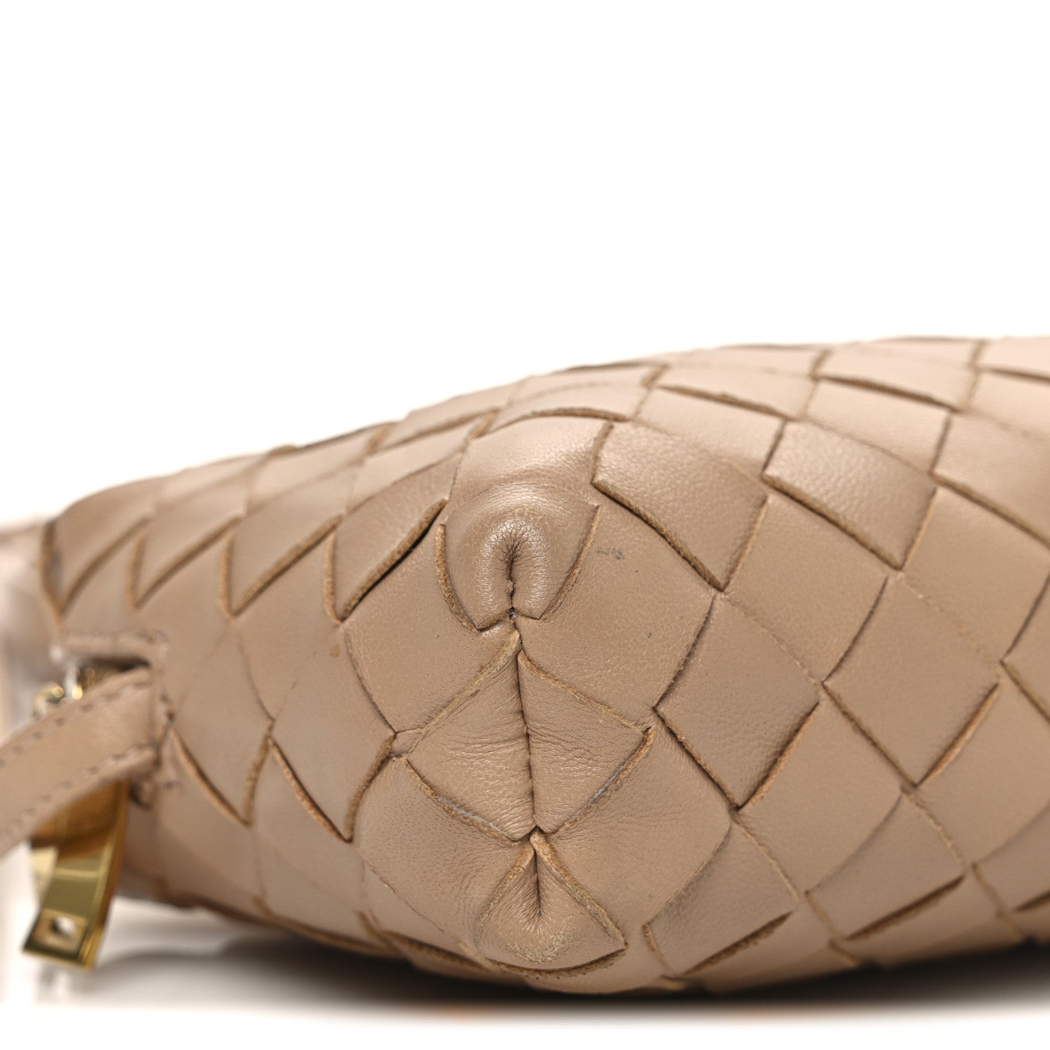 Bottega Veneta Nappa Intrecciato Nodini Mini Crossbody Almond 10 of 12