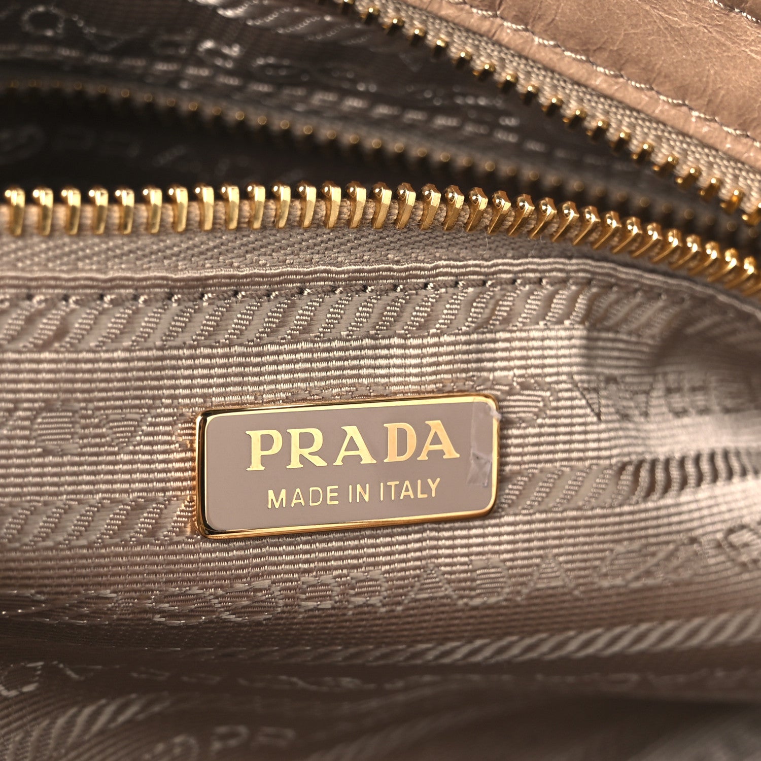 Prada Glossy Calfskin Triangle Medium Bonnie Shoulder Bag Cameo 6 of 10