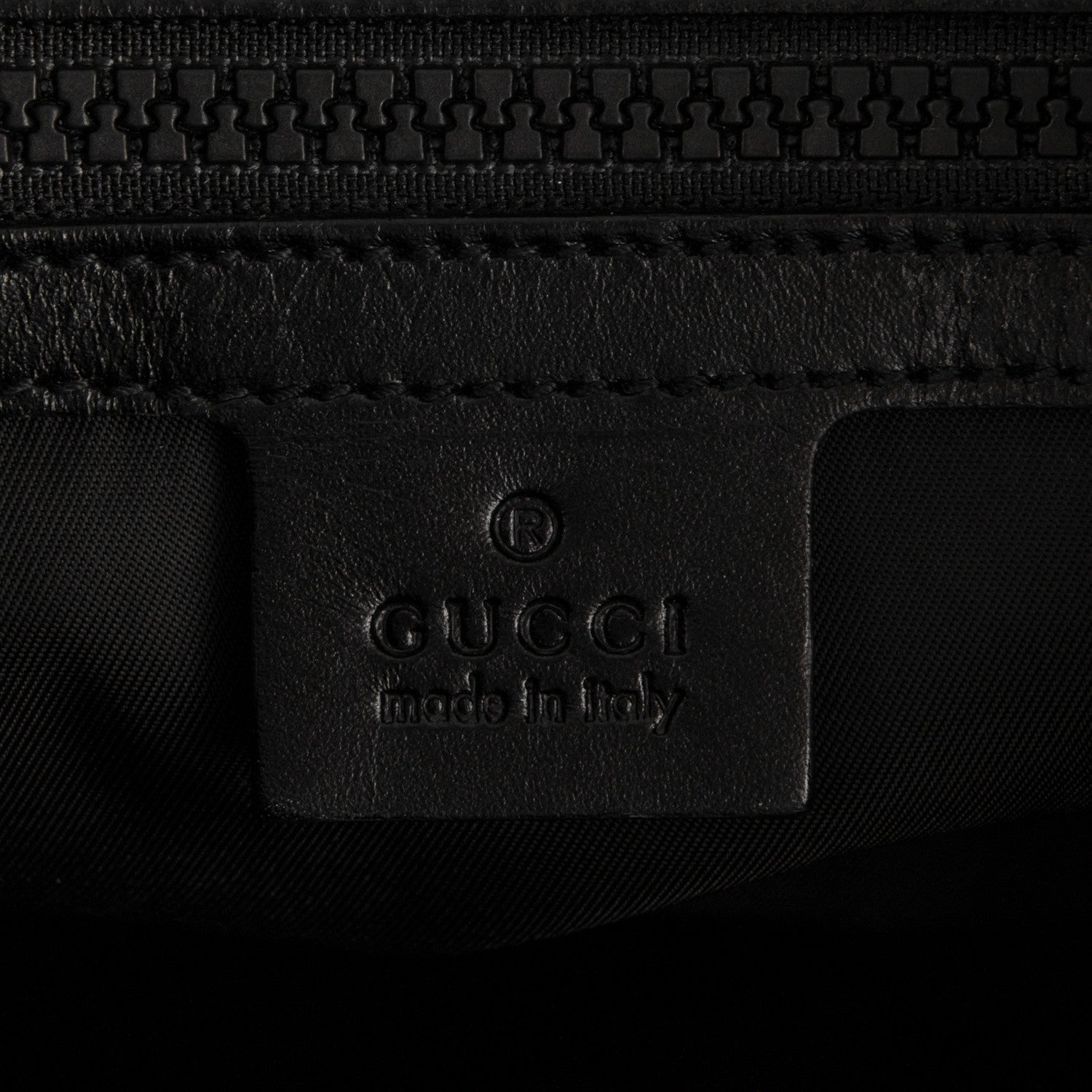 Gucci Nylon L'Aveugle Par Amour Embroidered Double Buckle Backpack Black 6 of 7