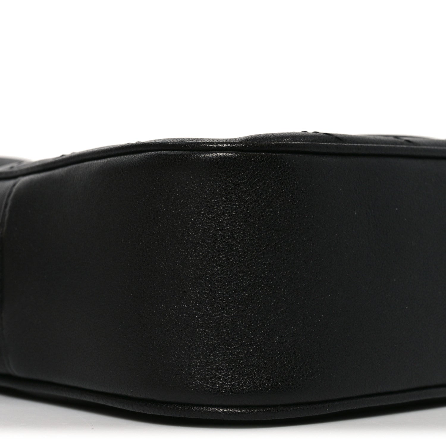 Gucci Sakai Be Green Calfskin Diagonal Stitched Small Blondie Shoulder Bag Black 9 of 11