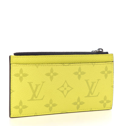 Louis Vuitton Monogram Taiga Coin Card Holder Yellow 3 of 7