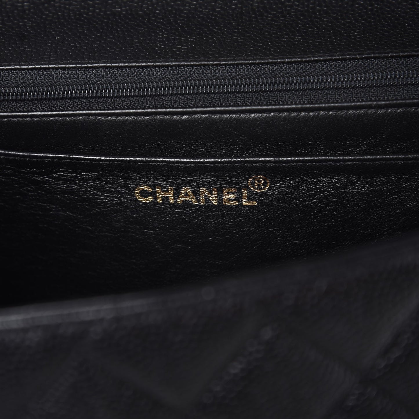 Caviar Quilted Jumbo Single Flap Black