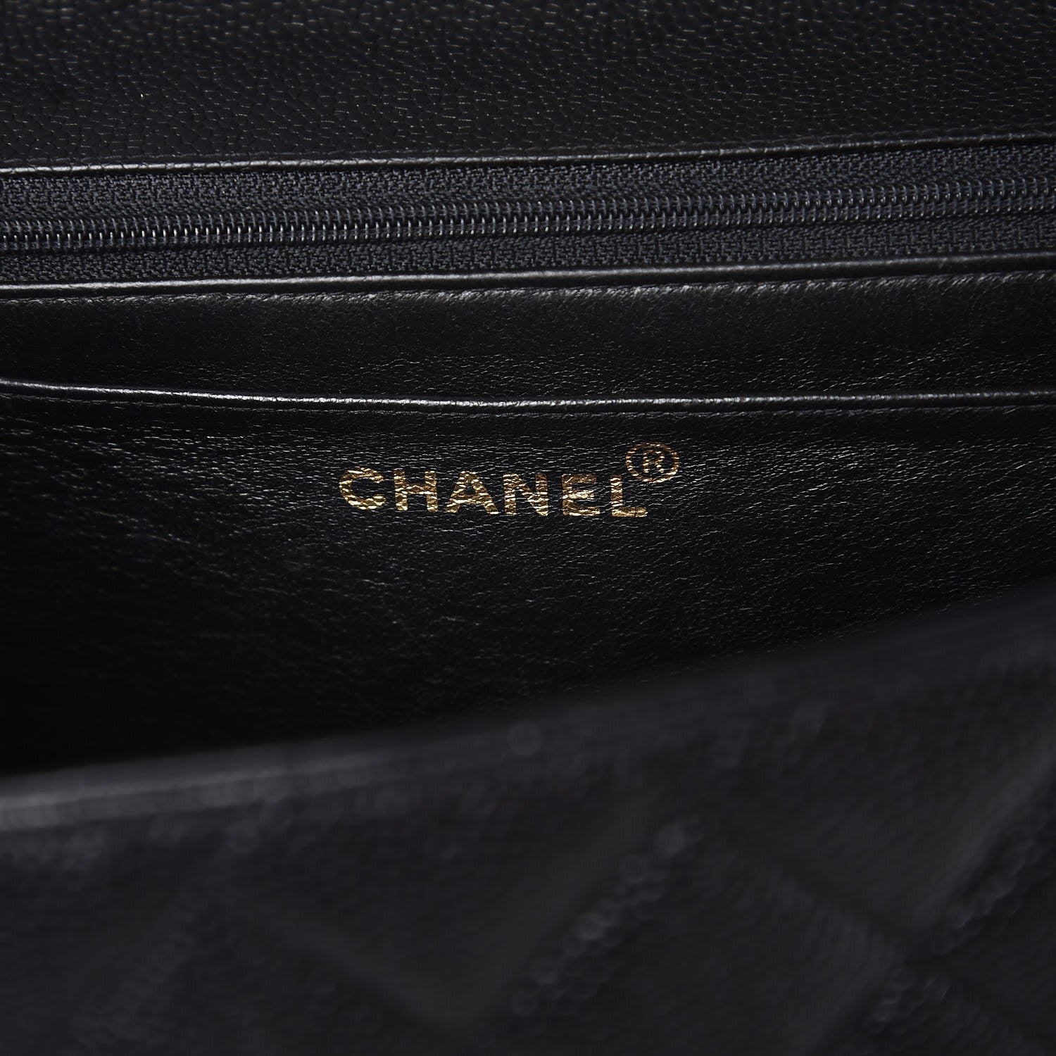 Chanel Caviar Quilted Jumbo Single Flap Black 6 of 9