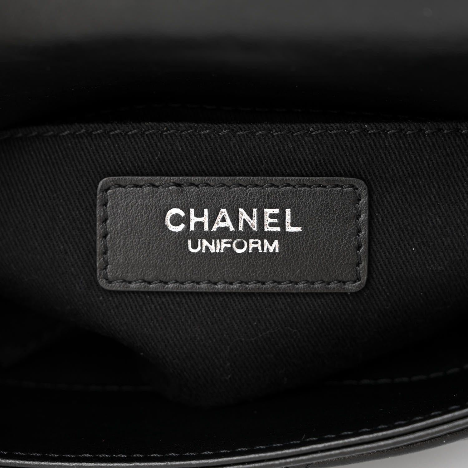 Chanel Calfskin Quilted CC Uniform Flap Belt Bag Black 6 of 11