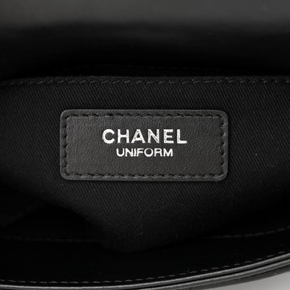 Chanel Calfskin Quilted CC Uniform Flap Belt Bag Black 6 of 11