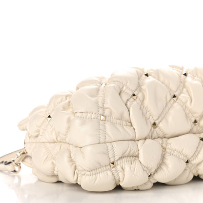 Valentino Garavani Nappa Spikeme Clutch Ivory 7 of 8