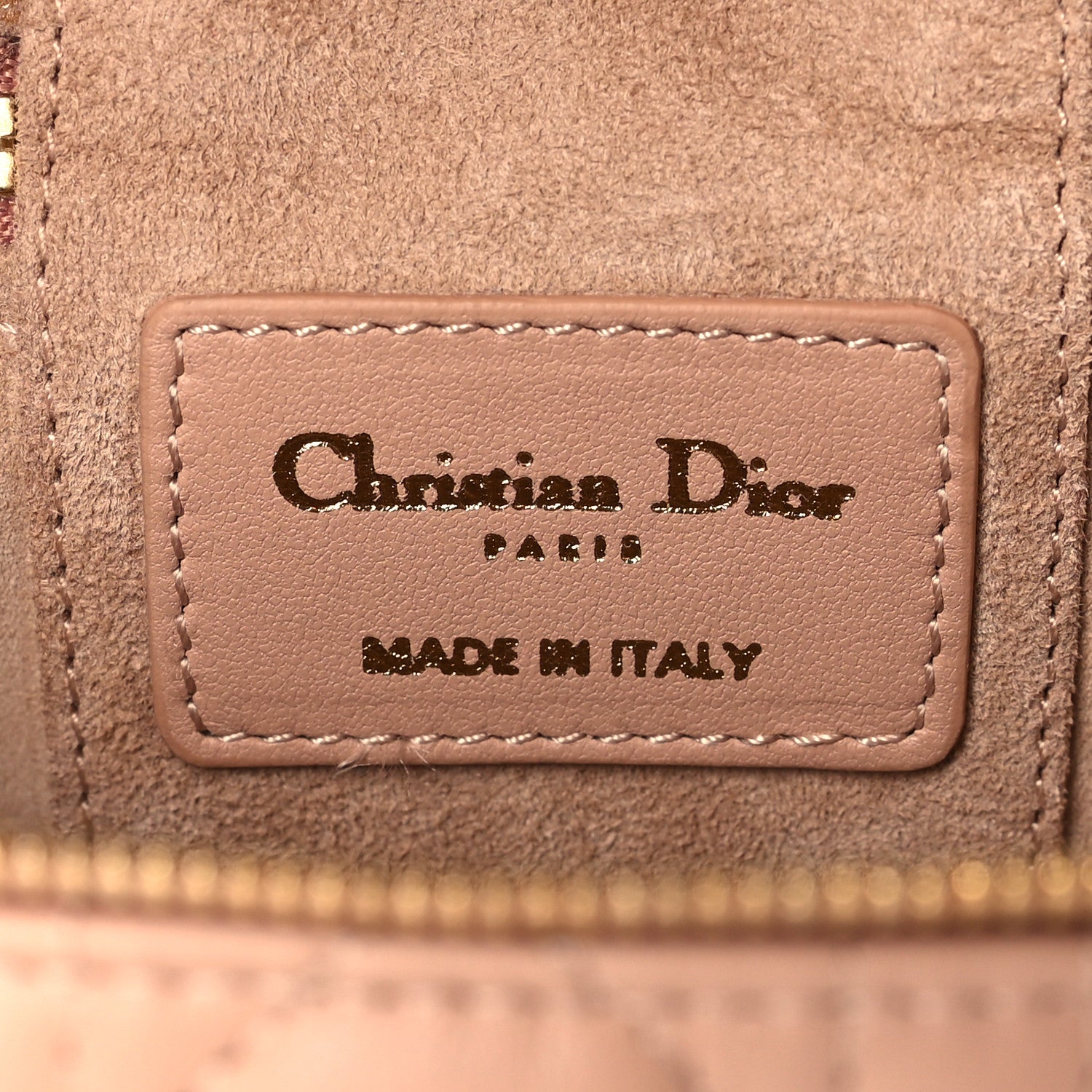 Christian Dior Lambskin Cannage Micro Vanity Case Rose Des Vents 6 of 9