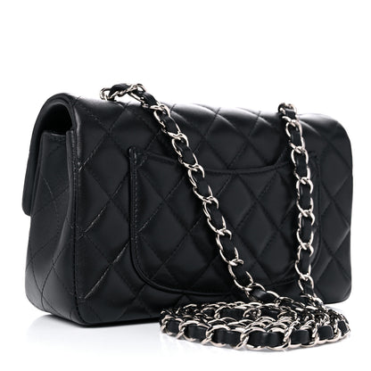 Chanel Lambskin Quilted Mini Rectangular Flap Black 3 of 10