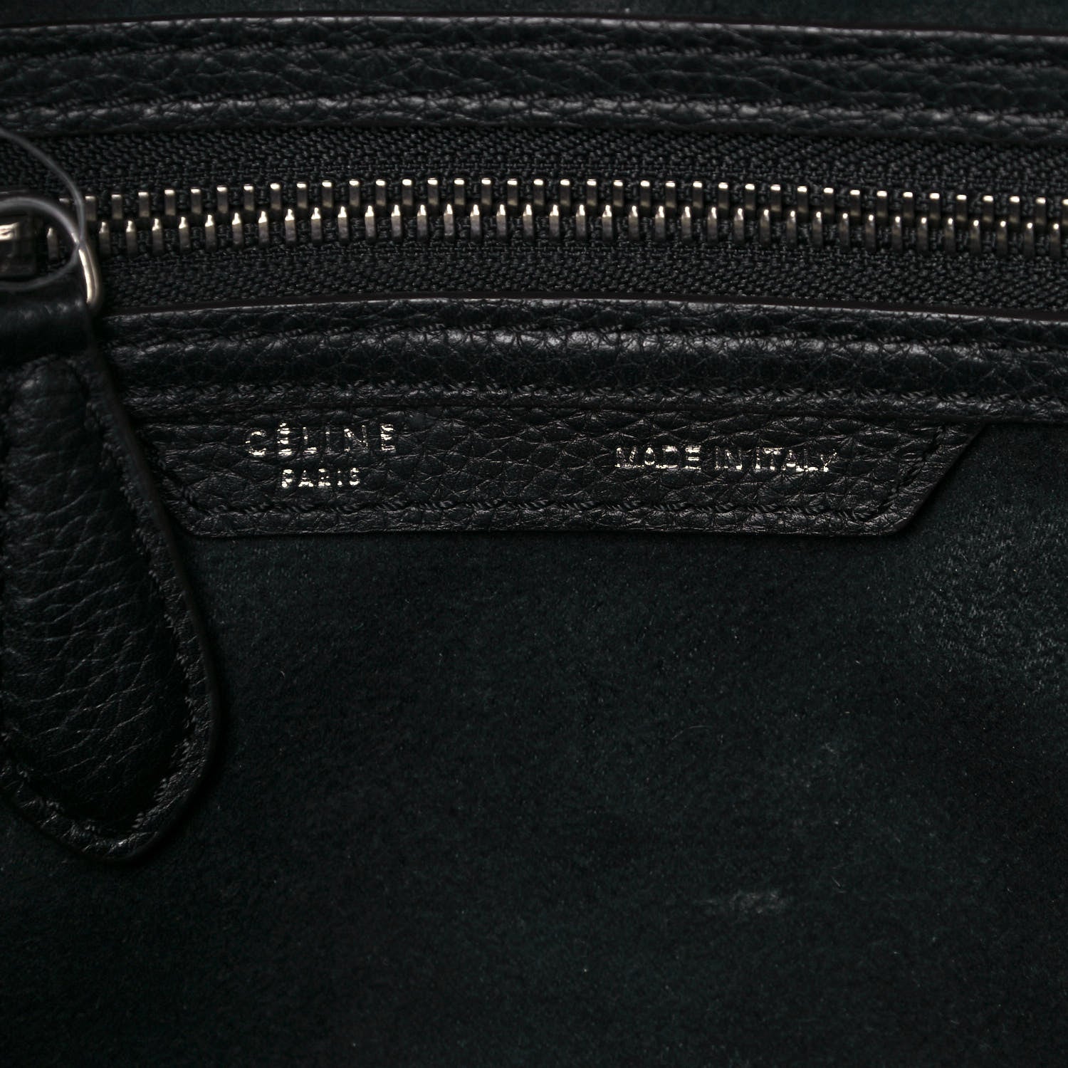 Celine Drummed Calfskin Mini Luggage Black 7 of 15