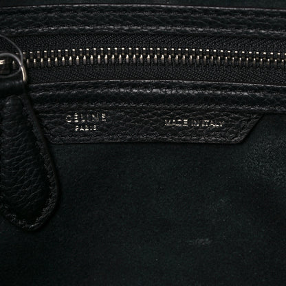 Celine Drummed Calfskin Mini Luggage Black 7 of 15