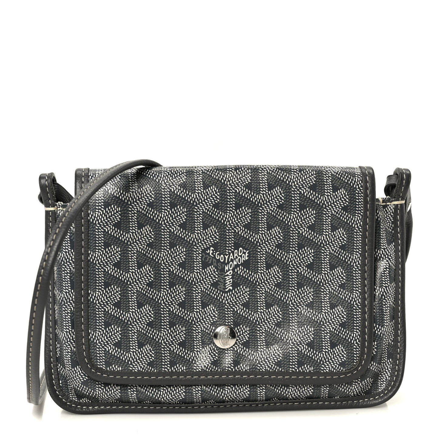 Goyardine Plumet Wallet Clutch Grey