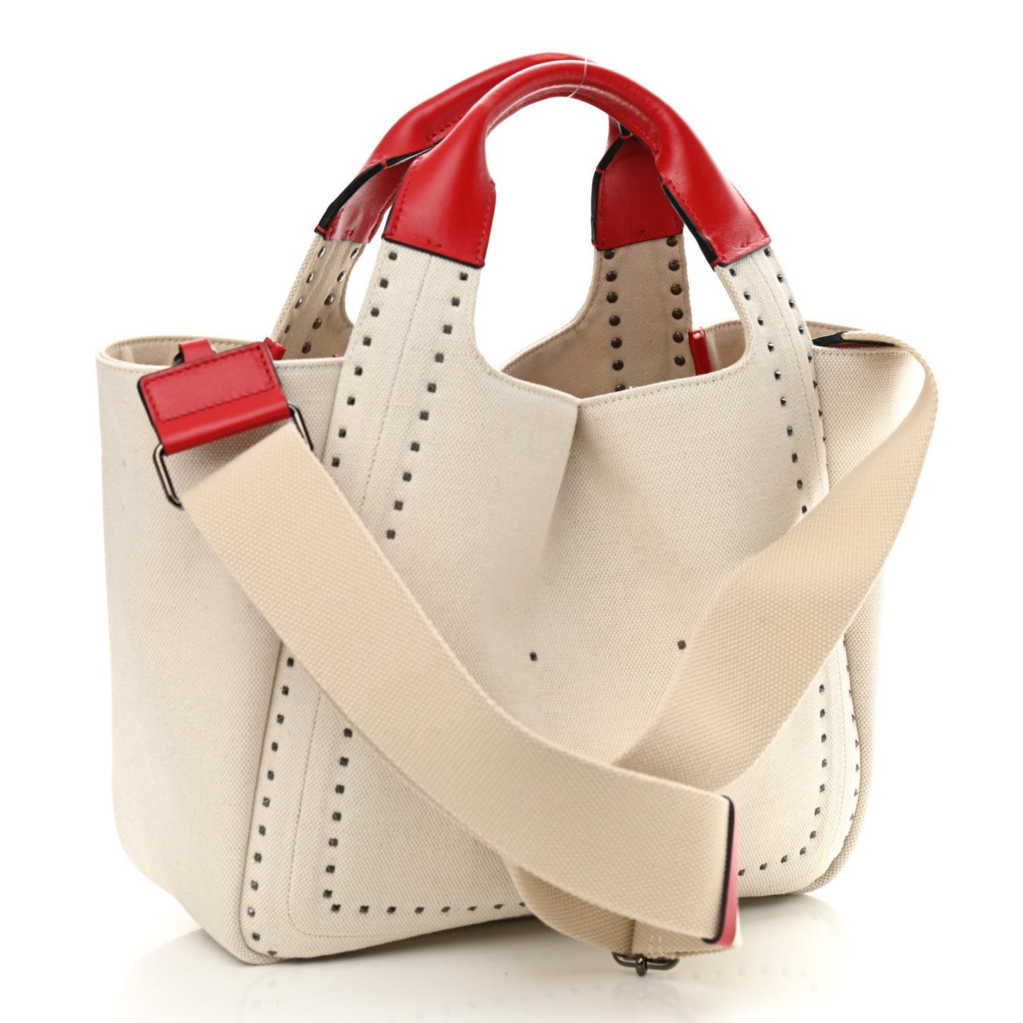 Canvas Atelier 01 Metal Stitch Edition Medium Tote Bag Naturale