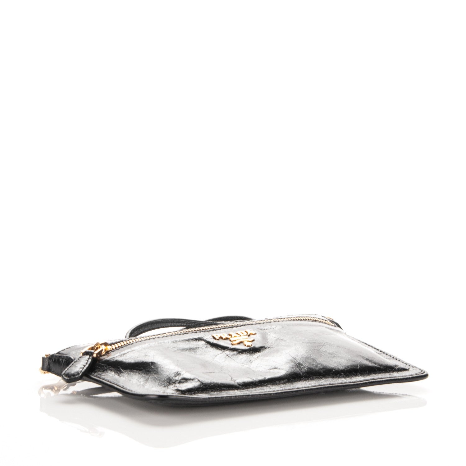 Prada Vitello Shine Zip Crossbody Bag Nero Black 4 of 7