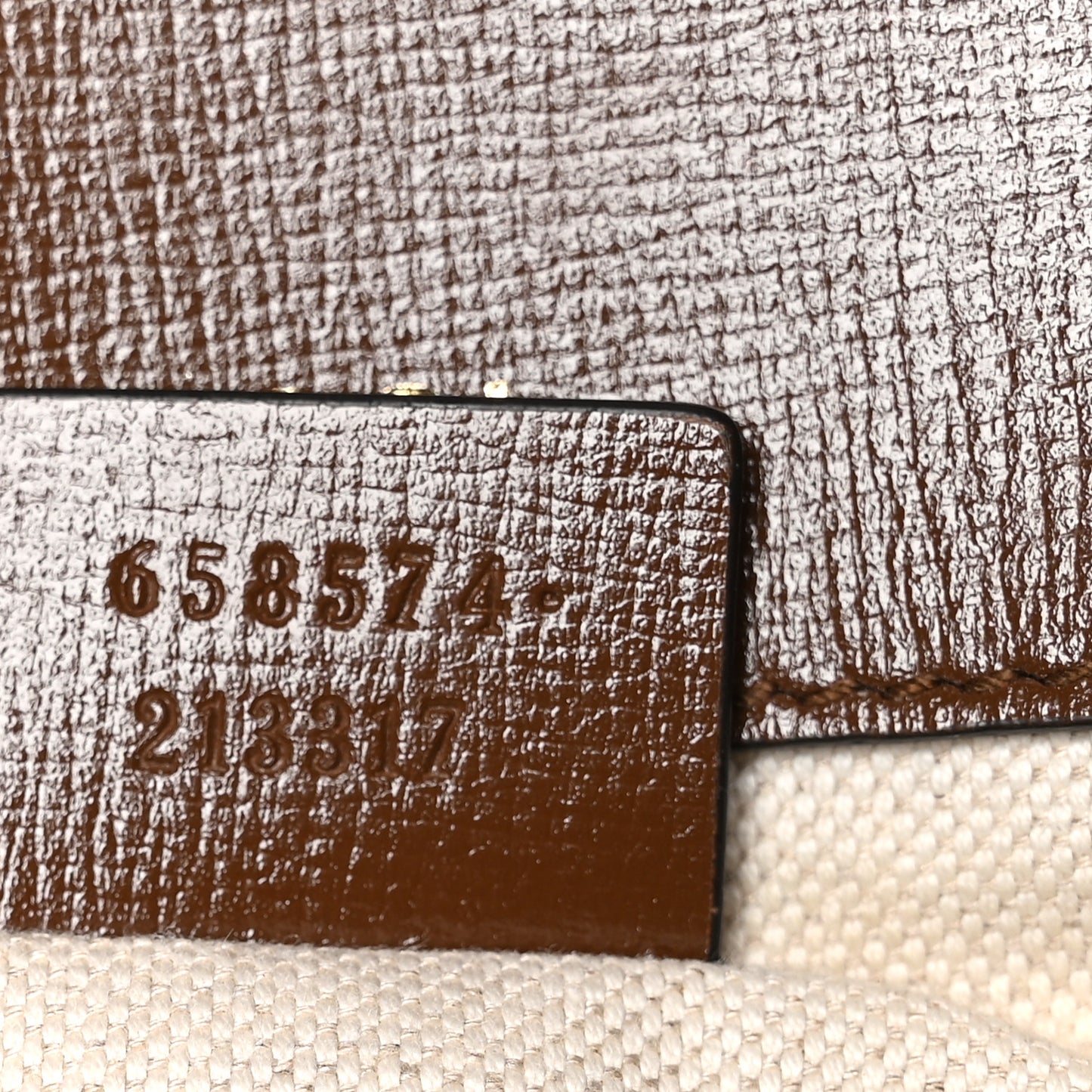 GG Supreme Monogram Web Mini Horsebit 1955 Shoulder Bag Beige Brown Sugar