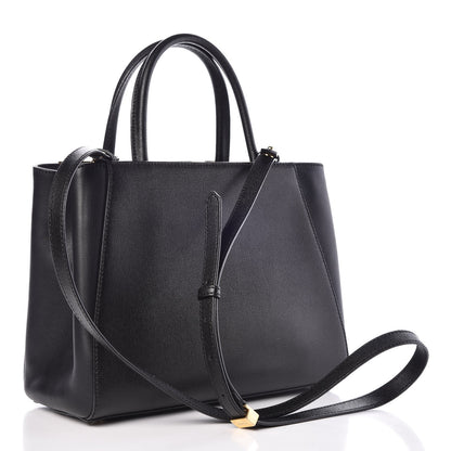 Fendi Vitello Elite Petite 2Jours Tote Black 3 of 7