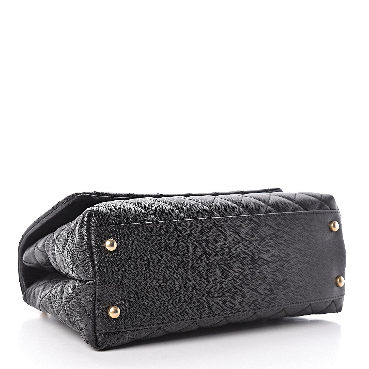 Chanel Caviar Lizard Quilted Small Coco Handle Flap Black 5 of 11