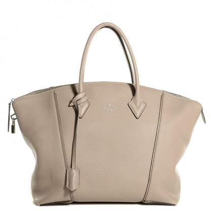 Louis Vuitton Veau Cachemire Soft Lockit MM Galet 2 of 32