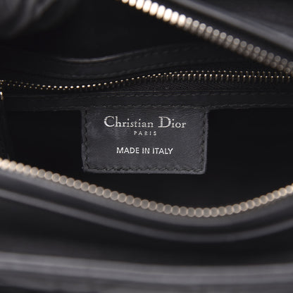 Christian Dior Ultra Matte Calfskin Cannage Medium Lady Dior Black 6 of 14