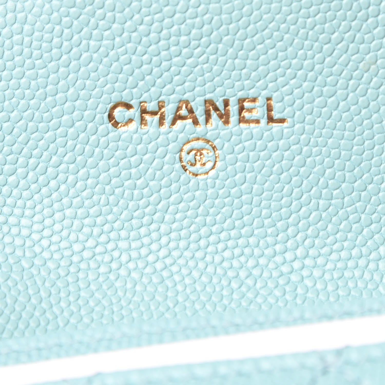 Chanel Caviar Quilted Card Holder Light Blue 6 of 9