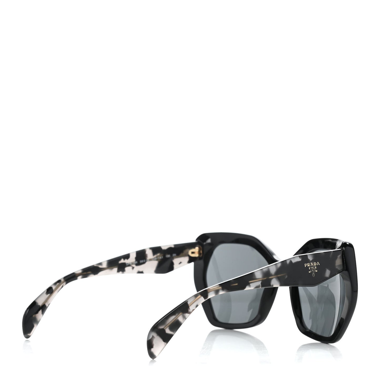 Acetate Sunglasses SPR 16R Black Tortoise Grey
