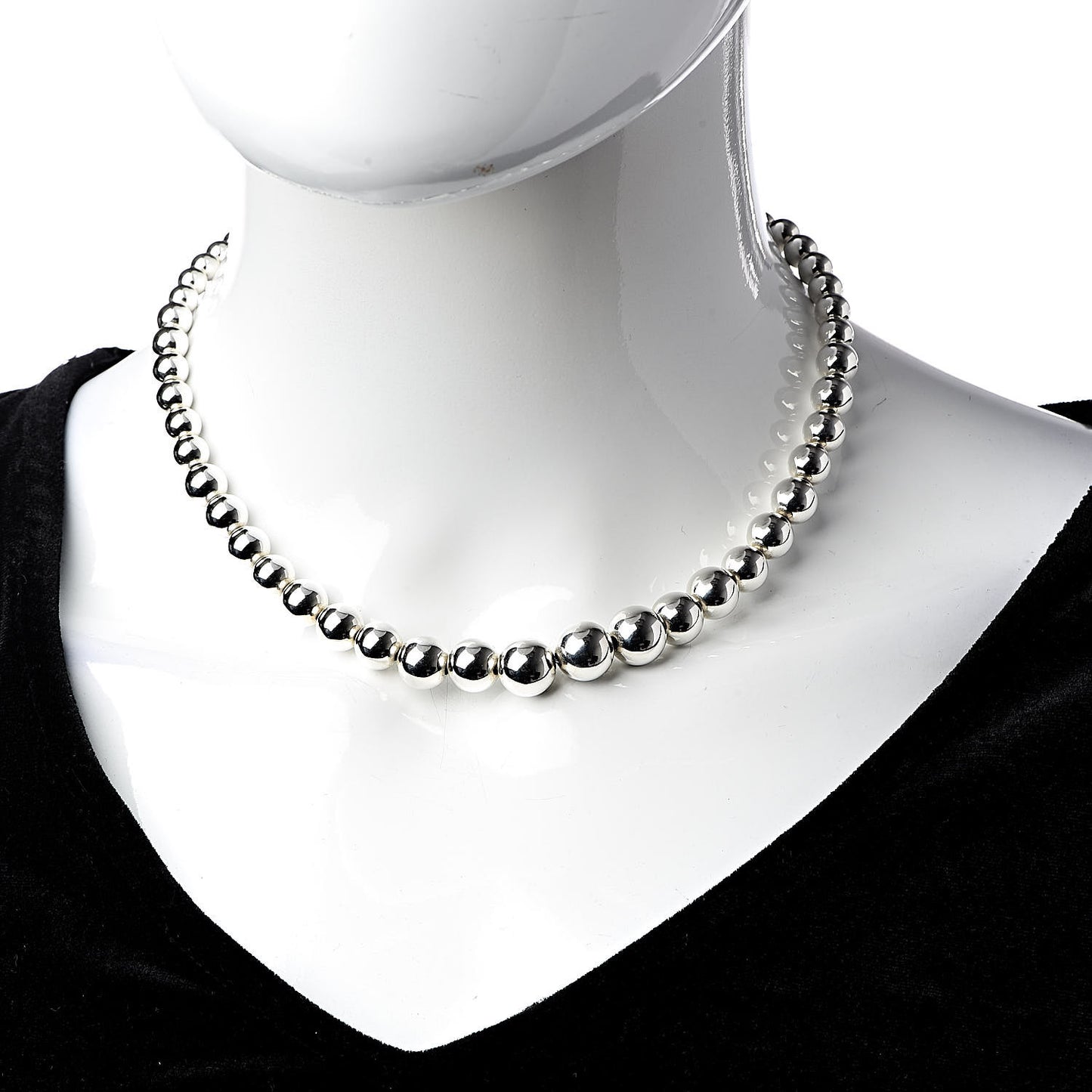 Sterling Silver HardWear Graduated Ball Necklace