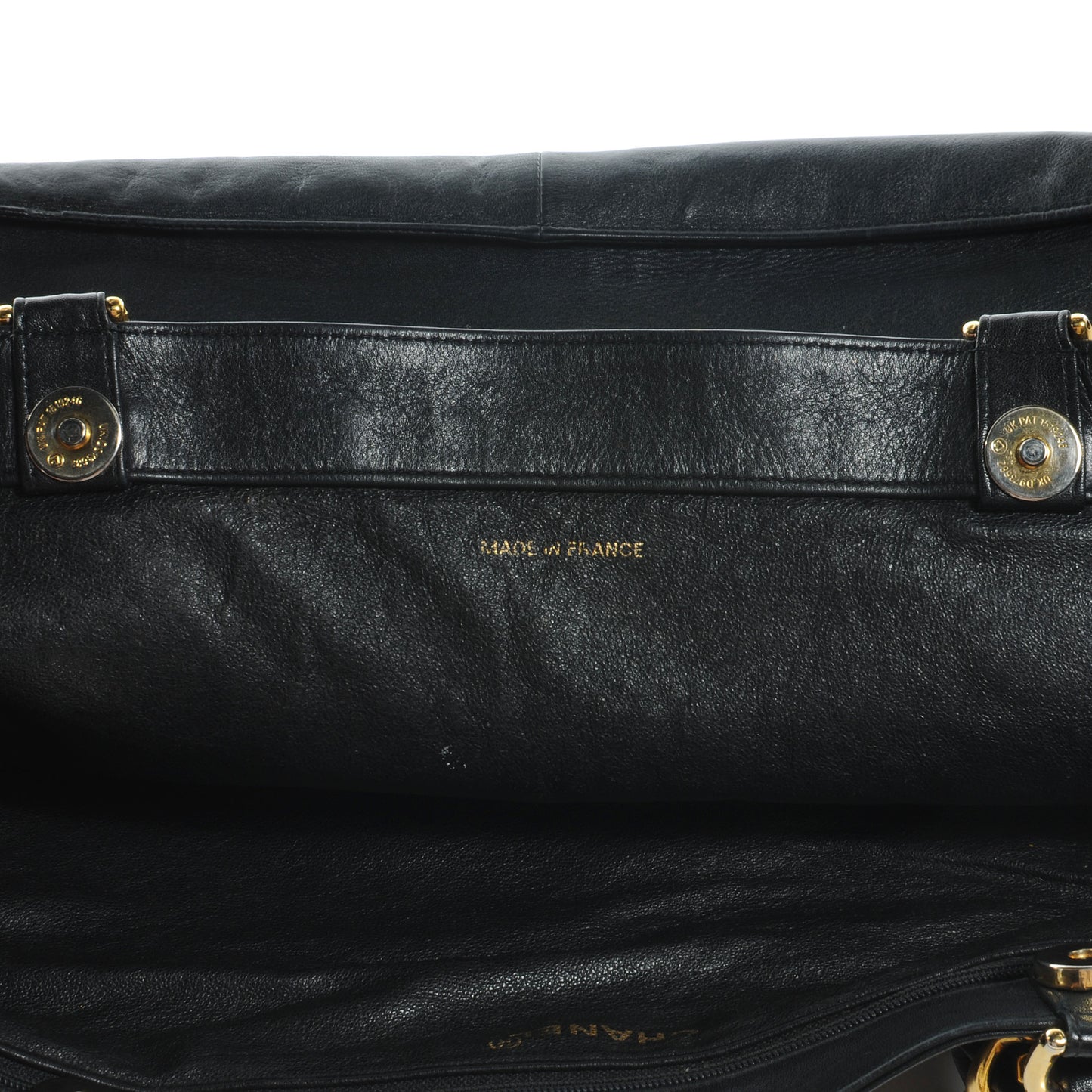Lambskin Jumbo Shoulder Bag Black