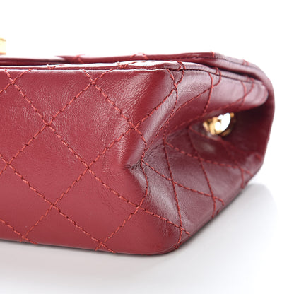 Chanel Aged Calfskin Quilted 2.55 Reissue Mini Flap Red 6 of 10