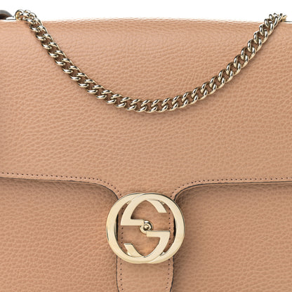 Gucci Dollar Calfskin Interlocking G Shoulder Bag Camelia 8 of 10