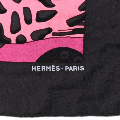 Hermes Cashmere Silk Grands Fonds Detail Shawl 140 2 of 4