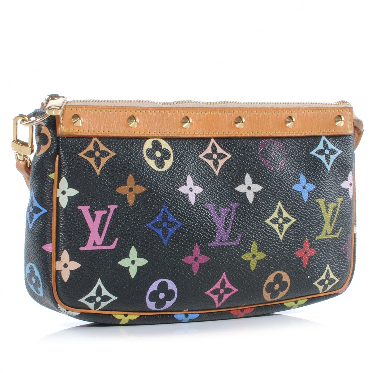 Monogram Multicolor Pochette Accessories Black