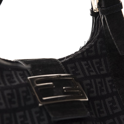 Fendi Zucchino Shoulder Bag Black 15 of 15