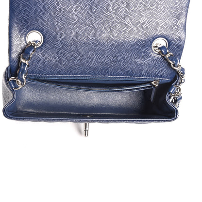 Chanel Caviar Quilted Mini Rectangular Flap Navy 5 of 8