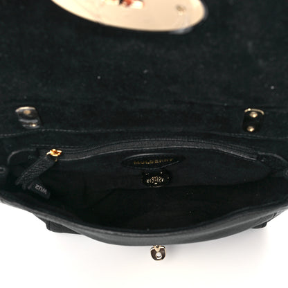 Mulberry Glossy Goatskin Small Lily Flap Black 5 of 10