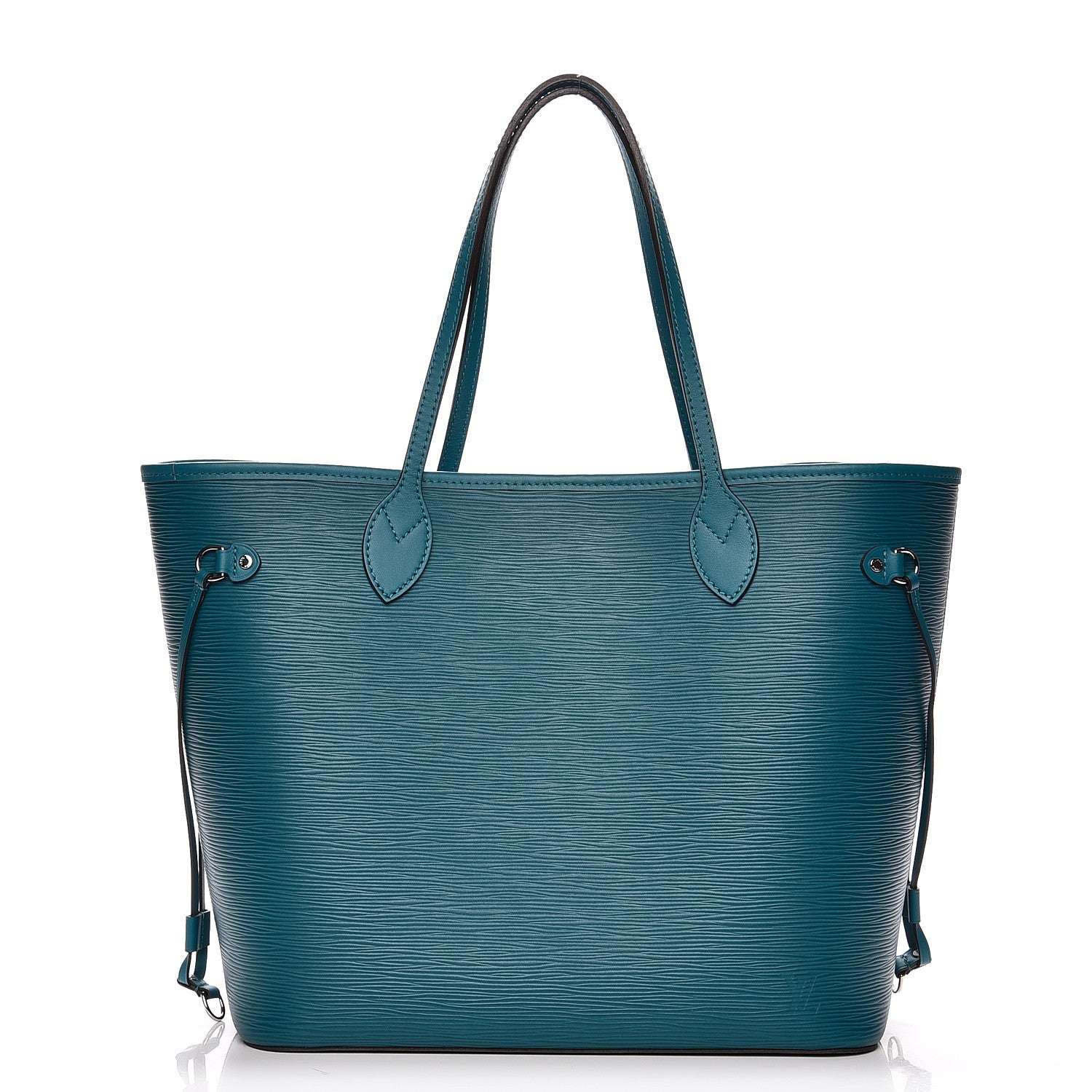 Louis Vuitton Epi Neverfull MM Cyan 3 of 8