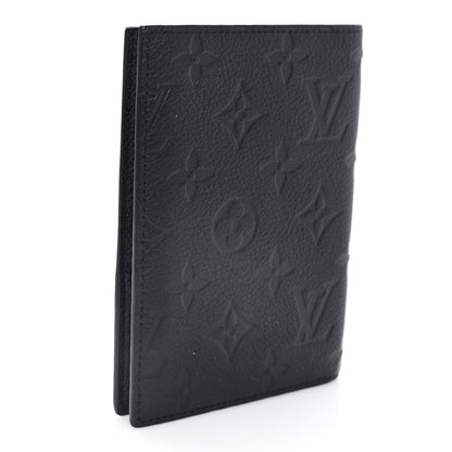 Louis Vuitton Empreinte Monogram Passport Cover Black 3 of 7