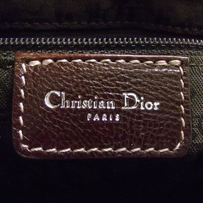 Christian Dior Calfskin Floral Embroidered Saddle Bag Brown 7 of 10