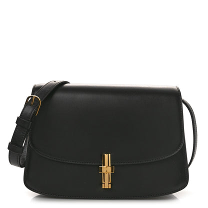 The Row Polished Saddle Calfskin Sofia 8.75 Crossbody Black 1 of 11